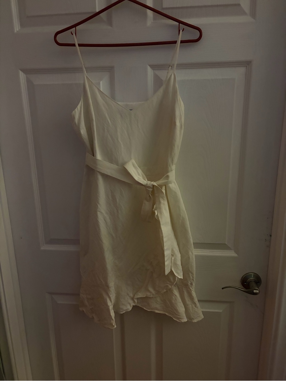 Banana Republic LINEN-BLEND RUFFLE WRAP DRESS - Picture 3 of 4